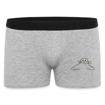 phoques phoques phoques animaux - Boxer Homme - gris chiné - Devant