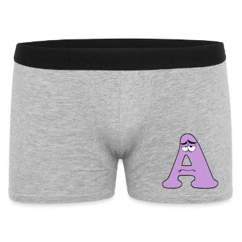 A - Boxer Homme - gris chiné - Devant