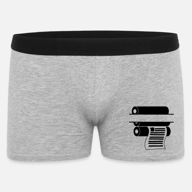 Impression du logo 2 - Boxer Homme - gris chiné