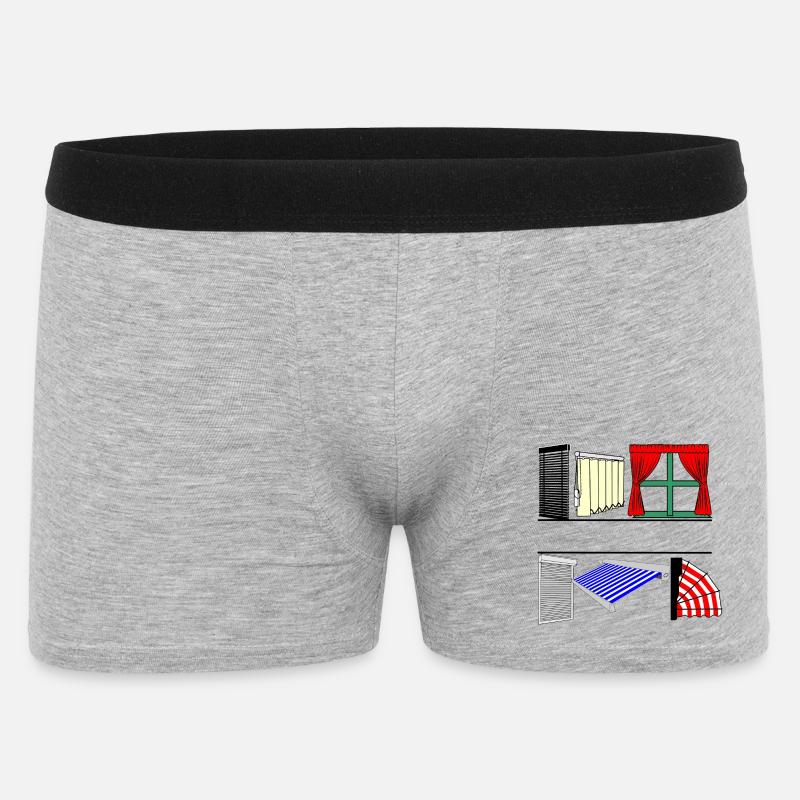 Sonnenschutz 00 - Männer Boxer Shorts - Grau meliert