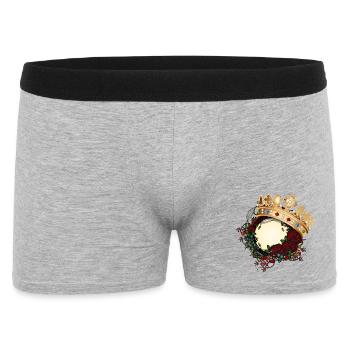 roses intemporelles ornement Art Nouveau avec couronne - Boxer Homme - gris chiné - Devant
