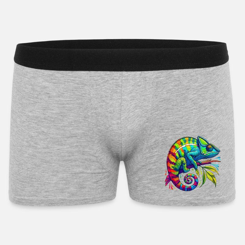 Caméléon - Boxer Homme - gris chiné