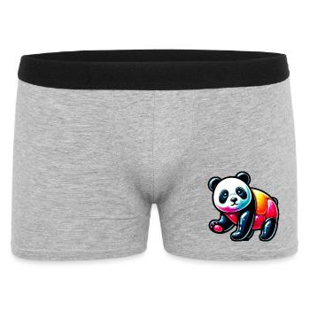 Panda - Boxer Homme - gris chiné - Devant