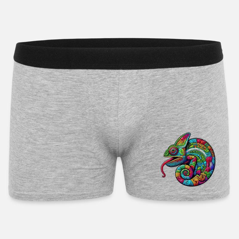 Caméléon - Boxer Homme - gris chiné