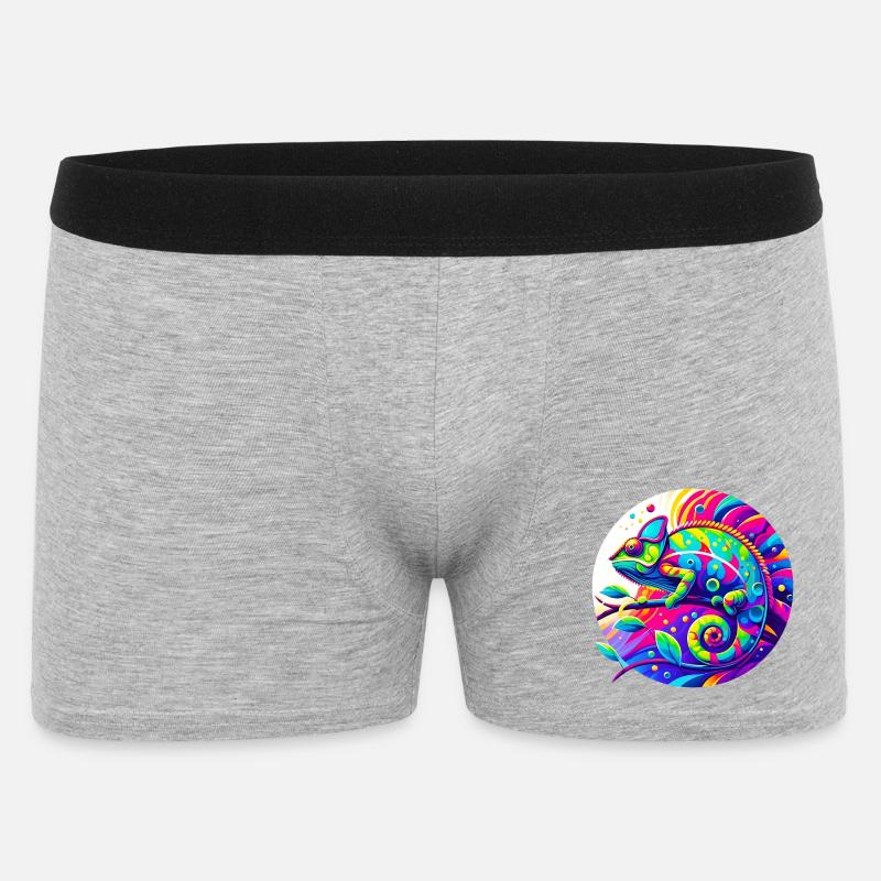 Caméléon - Boxer Homme - gris chiné