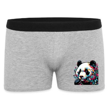 Panda - Boxer Homme - gris chiné - Devant