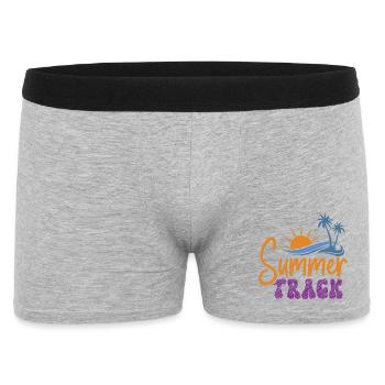 Summer Track - Men's Boxer Shorts - heather grey - Front