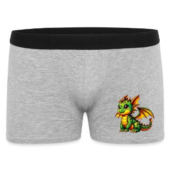 Dragon - Men's Boxer Shorts - heather grey - Front