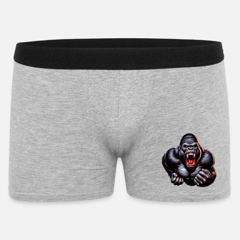 Gorilla - Männer Boxer Shorts - Grau meliert