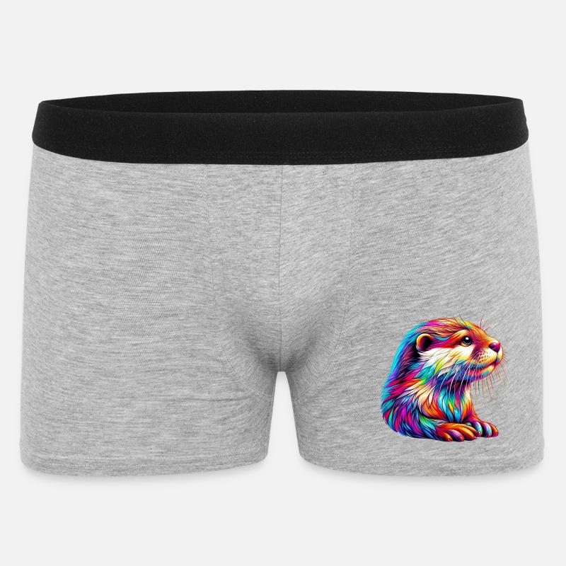 Otter - Männer Boxer Shorts - Grau meliert
