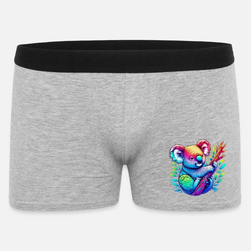 Koala - Männer Boxer Shorts - Grau meliert