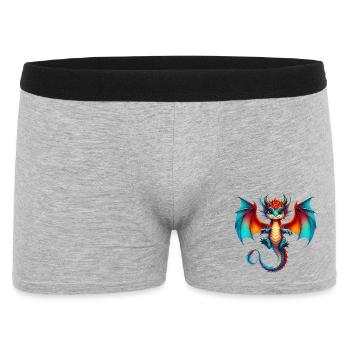 Dragon - Men's Boxer Shorts - heather grey - Front