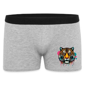 Tiger - Men's Boxer Shorts - heather grey - Front
