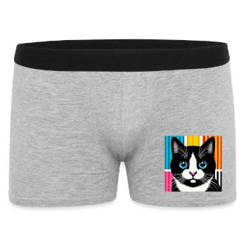 Chat - Boxer Homme - gris chiné - Devant