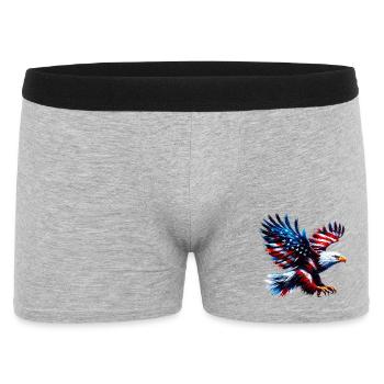 Eagle Flag USA USA Américain - Boxer Homme - gris chiné - Devant