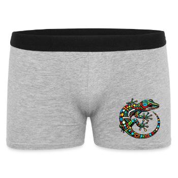 Gecko - Boxer Homme - gris chiné - Devant