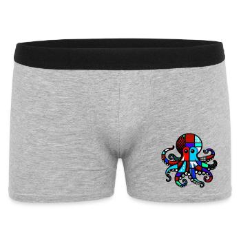 Octopus - Men's Boxer Shorts - heather grey - Front