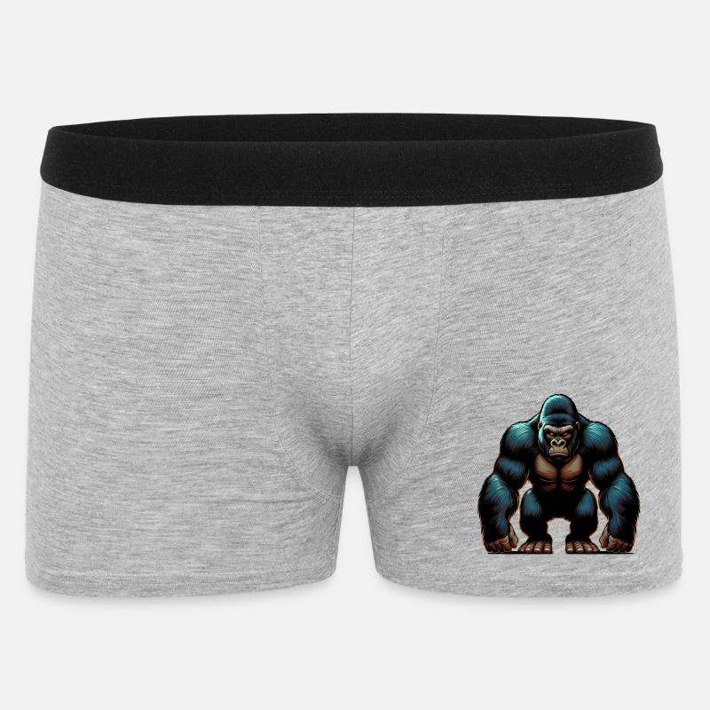 Gorilla - Männer Boxer Shorts - Grau meliert
