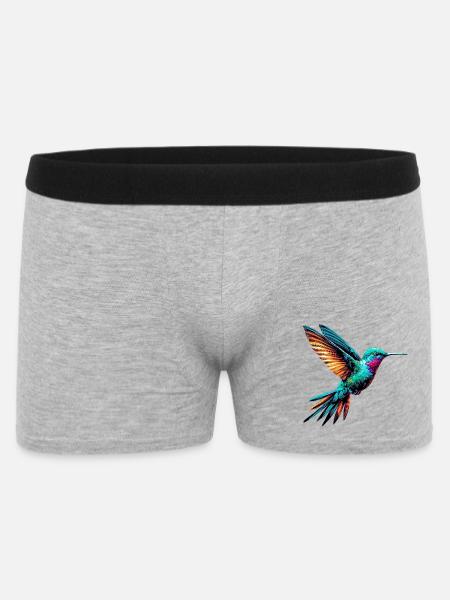 Hummingbird - Men's Boxer Shorts - heather grey
