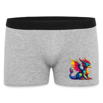 Dragon - Boxer Homme - gris chiné - Devant