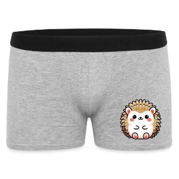 Hedgehog - Men's Boxer Shorts - heather grey - Front