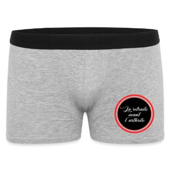 Retirement before arthritis - Men's Boxer Shorts - heather grey - Front