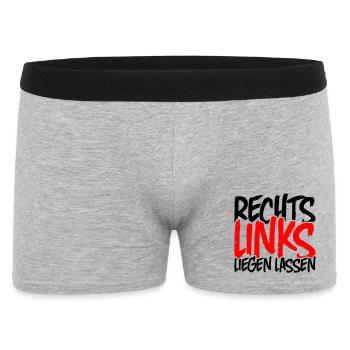 Laissez la droite vers la gauche - Boxer Homme - gris chiné - Devant