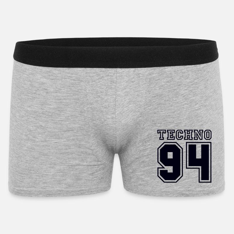 TECHNO 94 - Männer Boxer Shorts - Grau meliert