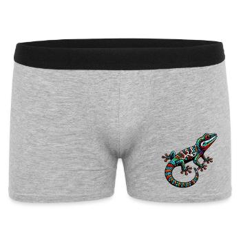 Gecko - Boxer Homme - gris chiné - Devant