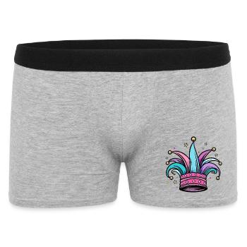 Fool's Cap Fool's Cap for Carnival and Carnival - Men's Boxer Shorts - heather grey - Front