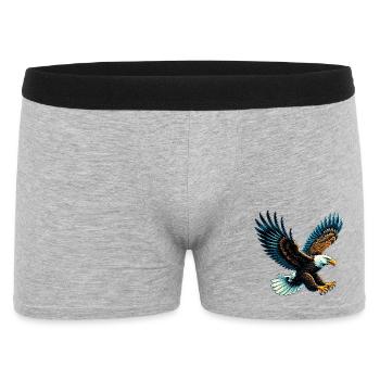 Eagle - Men's Boxer Shorts - heather grey - Front
