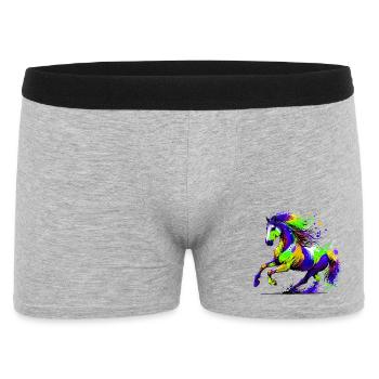 Cheval - Boxer Homme - gris chiné - Devant