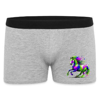 Cheval - Boxer Homme - gris chiné - Devant