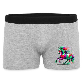Cheval - Boxer Homme - gris chiné - Devant
