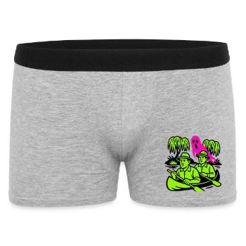 Ghost in the jungle - Men's Boxer Shorts - heather grey - Front