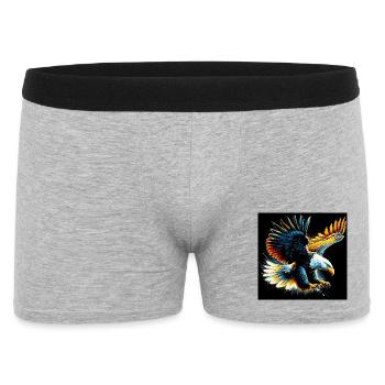 Adler - Männer Boxer Shorts - Grau meliert - Vorne