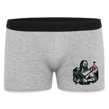 Legendary figure of Switzerland - Men's Boxer Shorts - heather grey - Front