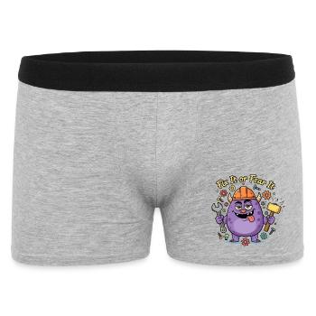 Fix It or Fear It Build Monster - Men's Boxer Shorts - heather grey - Front
