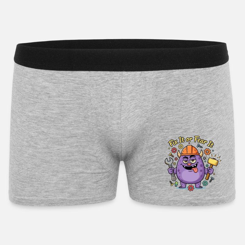 Réparez-le ou craignez-le Construire un monstre - Boxer Homme - gris chiné
