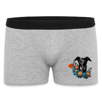 Galgo Blackbeauty Nr01 - Men's Boxer Shorts - heather grey - Front