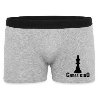 Chess King - Men's Boxer Shorts - heather grey - Front