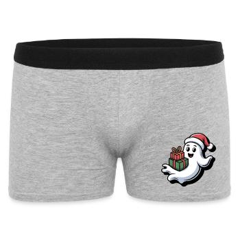 Christmas spirit with gifts - Men's Boxer Shorts - heather grey - Front