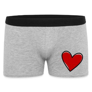 Hearts Love Symbol - Men's Boxer Shorts - heather grey - Front