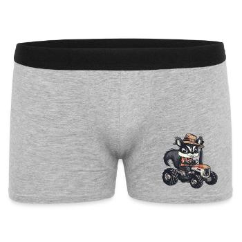 Éleveur de tracteurs moufettes - Boxer Homme - gris chiné - Devant