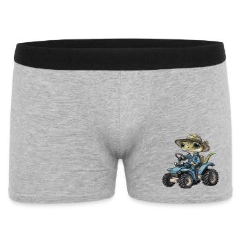 Éleveur de tracteurs lézards - Boxer Homme - gris chiné - Devant
