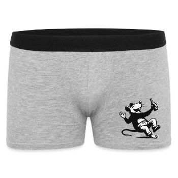Partymaus - Men's Boxer Shorts - heather grey - Front