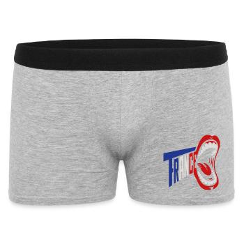 Trance Scream Retro Typography - Men's Boxer Shorts - heather grey - Front