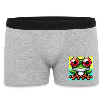 Frosch - Männer Boxer Shorts - Grau meliert - Vorne