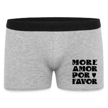 Plus d’amour s’il te plaît - Boxer Homme - gris chiné - Devant