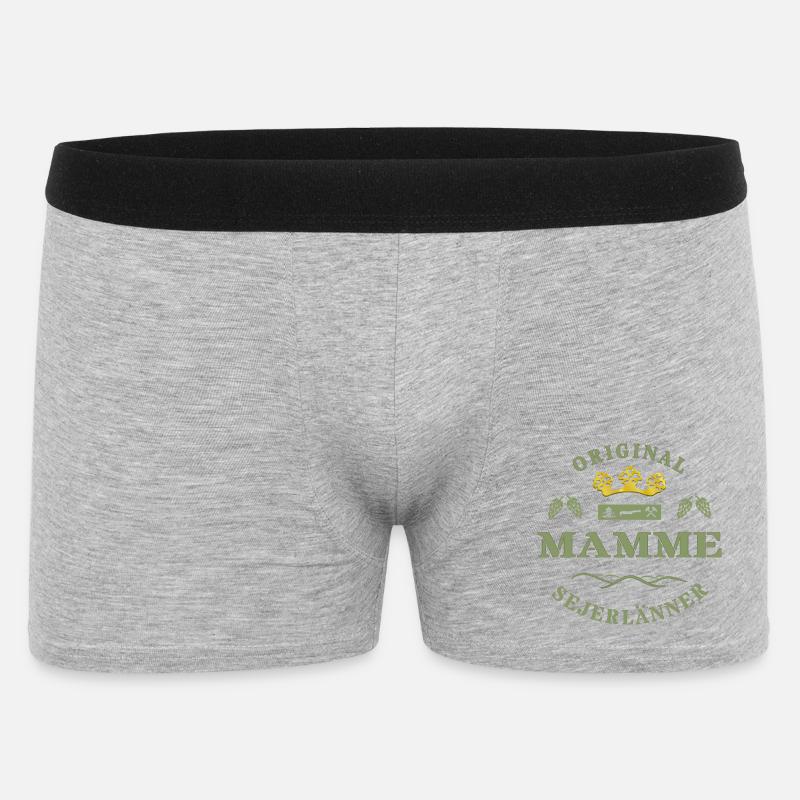Sejerlänner Mamme Siegerländer Mutter Krönchen - Männer Boxer Shorts - Grau meliert
